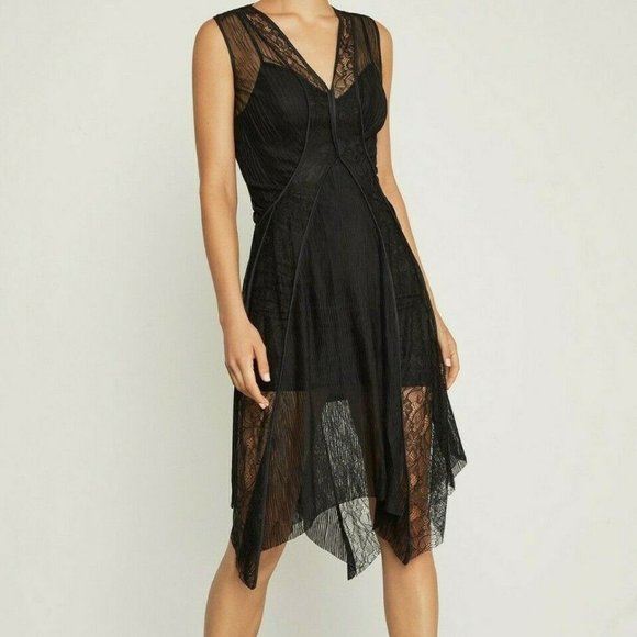 BCBGMaxAzria Asymmetrical Lace Dress - Picture 2 of 7